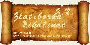 Zlatiborka Mikolinac vizit kartica